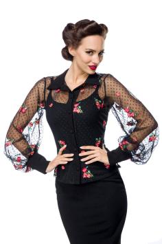 Vintage bloemen 40\'s Blouse