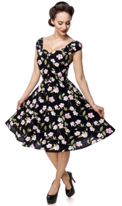 Vintage floral swing jurk lili