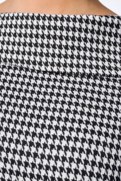 Vintage houndstooth kokerjurk