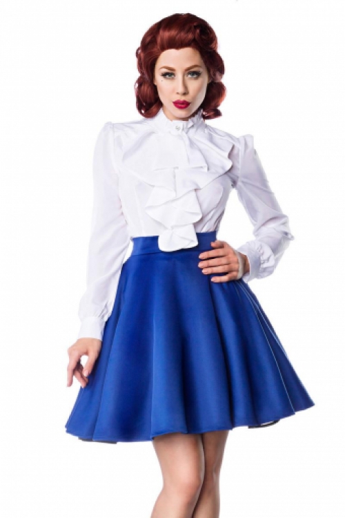 Vintage rockabilly swing rok blauw
