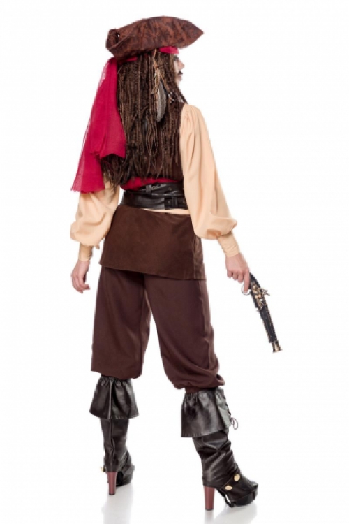 Vrouwen Captain Jacky Pirate kostuum