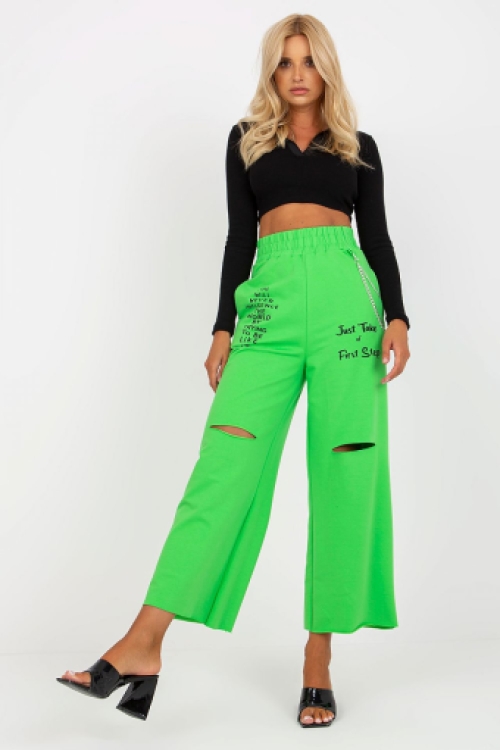 Y2K casual baggy joggingbroek lime