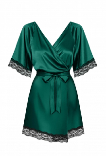 Zijdezacht kimono groen